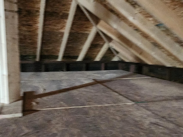 view of attic