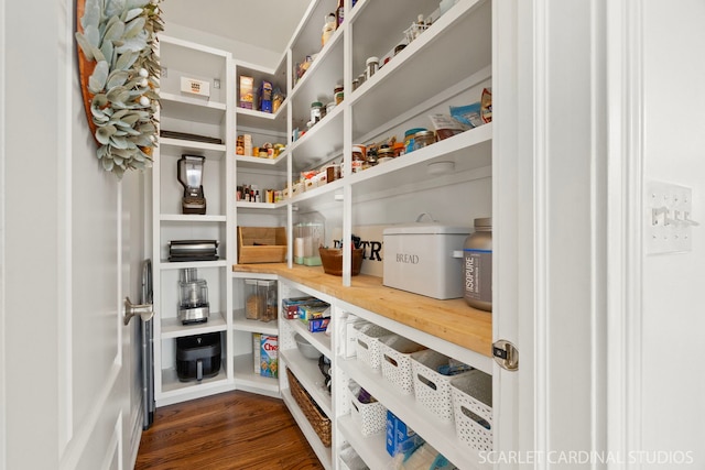 view of pantry