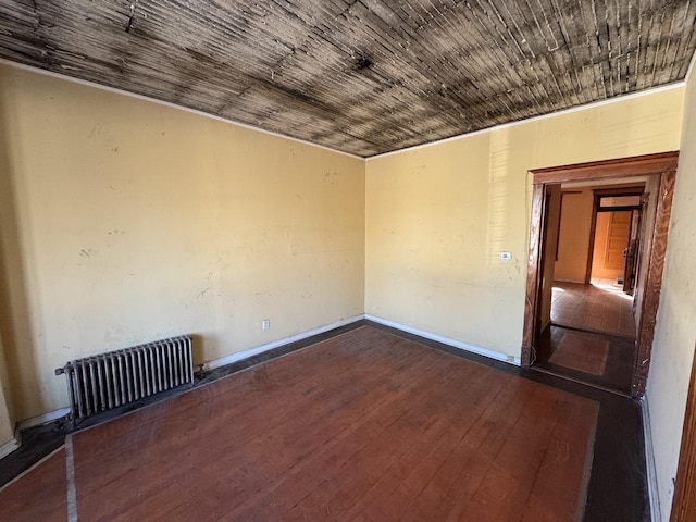 8216 S Brandon Ave, Chicago, IL 60617 - spare room with dark wood finished floors, visible vents, and wooden ceiling