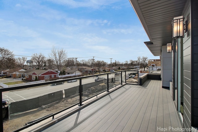 1906 Lee St, Des Plaines, IL 60018 - wooden terrace with a residential view