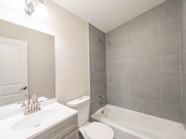347 Madison Ave, Calumet City, IL 60409 - full bathroom with toilet, vanity, and washtub / shower combination