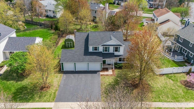 413 Edinburgh Ln, West Dundee, IL 60118 - drone / aerial view featuring a residential view
