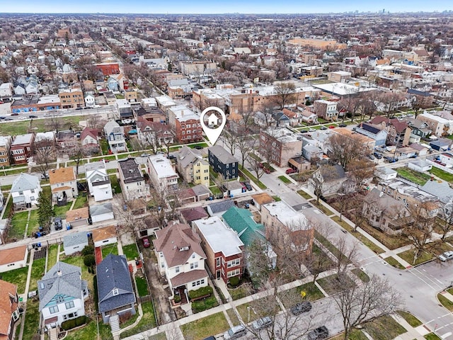 drone / aerial view featuring a residential view