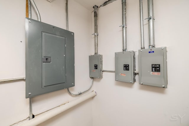 utility room featuring electric panel