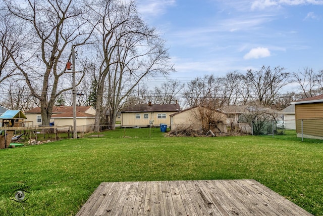 22426 Yates Ave, Sauk Village, IL 60411 - view of yard featuring a fenced backyard and a playground