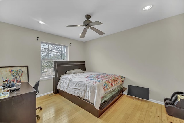 2470 Palazzo Ct, Buffalo Grove, IL 60089 - bedroom with baseboards, recessed lighting, and hardwood / wood-style floors
