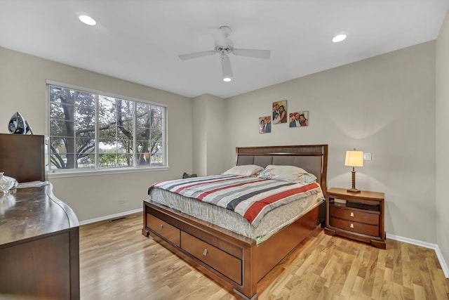 2470 Palazzo Ct, Buffalo Grove, IL 60089 - bedroom with recessed lighting, baseboards, and light wood-style floors