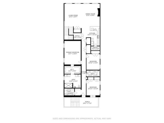 5486 S Woodlawn Ave Unit 3, Chicago, IL 60615 - floor plan