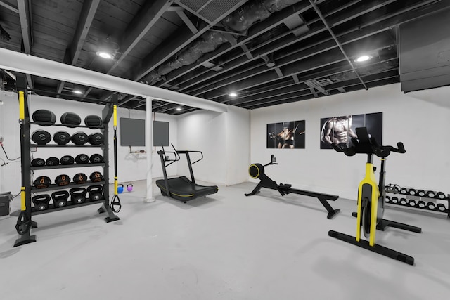 view of exercise room
