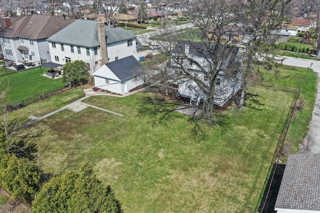 bird's eye view featuring a residential view