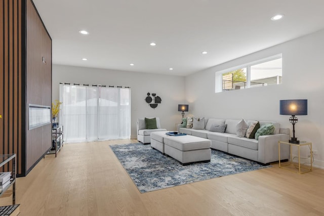 1522 W Wolfram St, Chicago, IL 60657 - living area with baseboards, recessed lighting, and light wood-style flooring