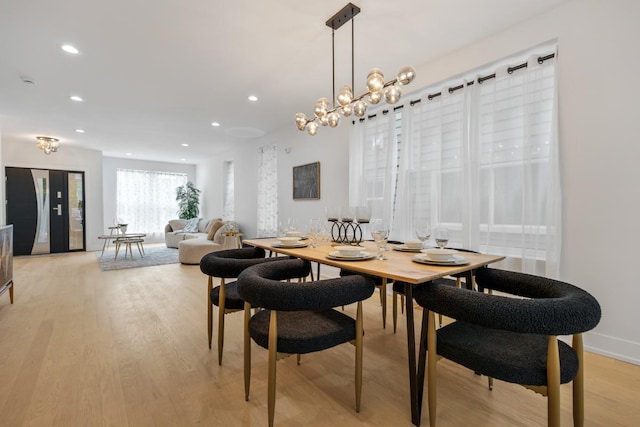 1522 W Wolfram St, Chicago, IL 60657 - dining area with recessed lighting and light wood-type flooring