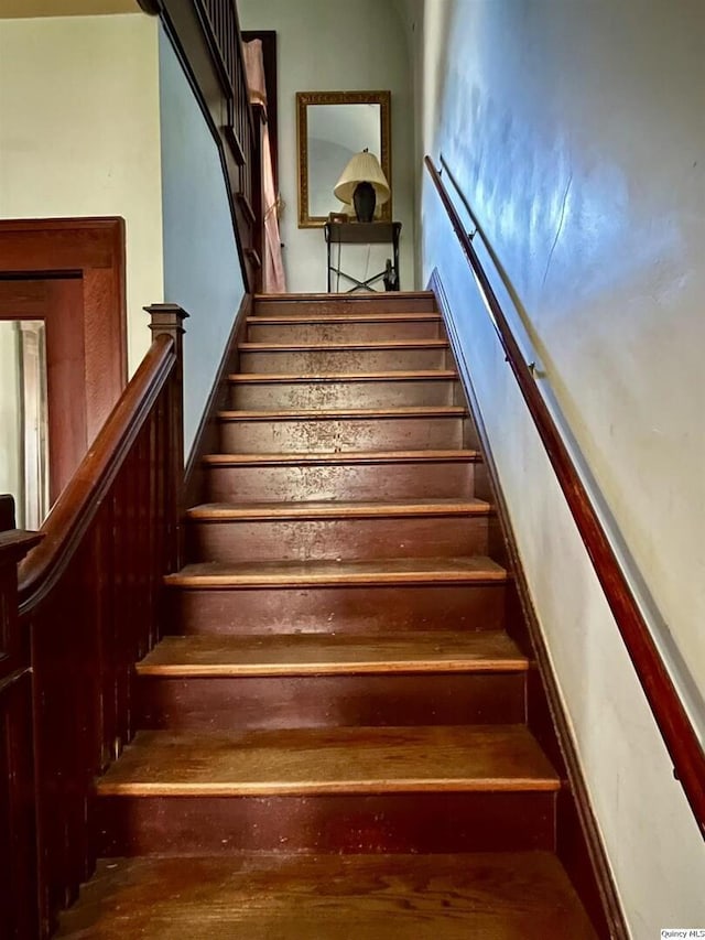 view of stairs