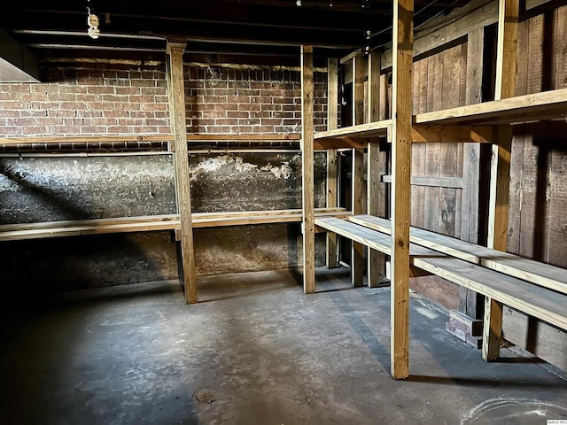 view of storage area