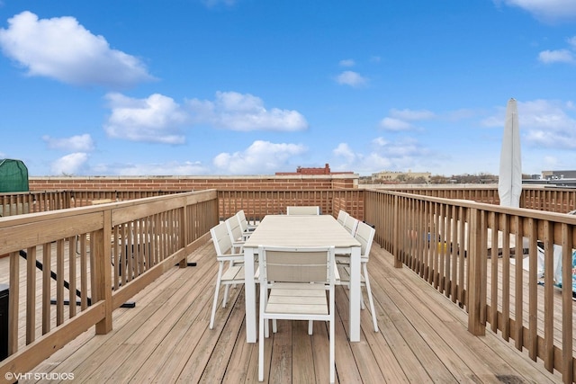 1841 N California Ave Unit 3A, Chicago, IL 60647 - wooden deck featuring outdoor dining area