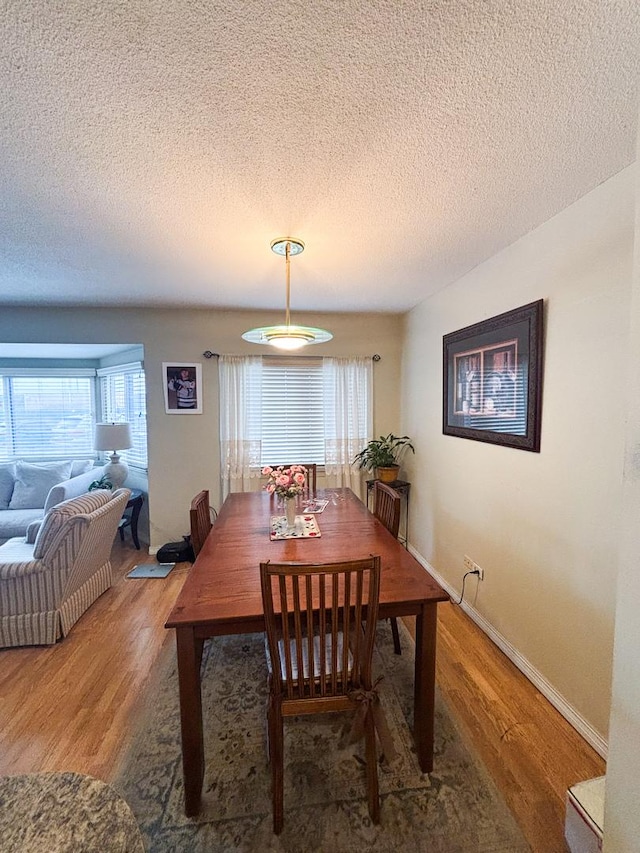 5500 Lincoln Ave Ave Unit 118E, Morton Grove, IL 60053 - dining space with light wood-type flooring, a textured ceiling, and plenty of natural light