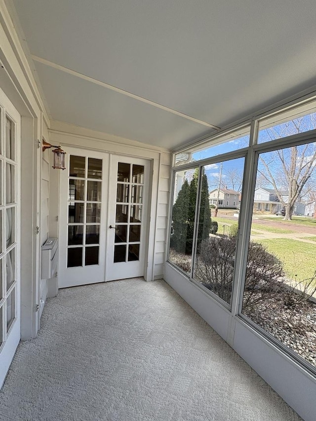 529 Pearl St, Ottawa, IL 61350 - unfurnished sunroom featuring french doors