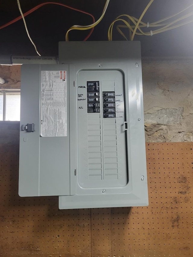 utility room featuring electric panel