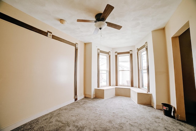 245 E 4th Ave, Clifton, IL 60927 - unfurnished room with baseboards, carpet flooring, and a ceiling fan