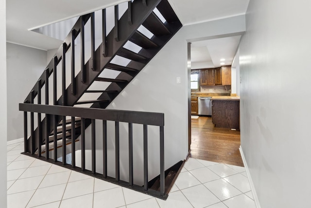 19049 S Parker Rd, Mokena, IL 60448 - stairway featuring tile patterned flooring and recessed lighting