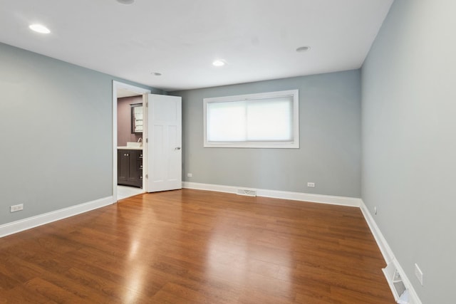 19049 S Parker Rd, Mokena, IL 60448 - empty room with wood finished floors and recessed lighting
