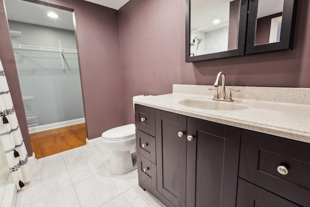 19049 S Parker Rd, Mokena, IL 60448 - bathroom with vanity, a spacious closet, and recessed lighting