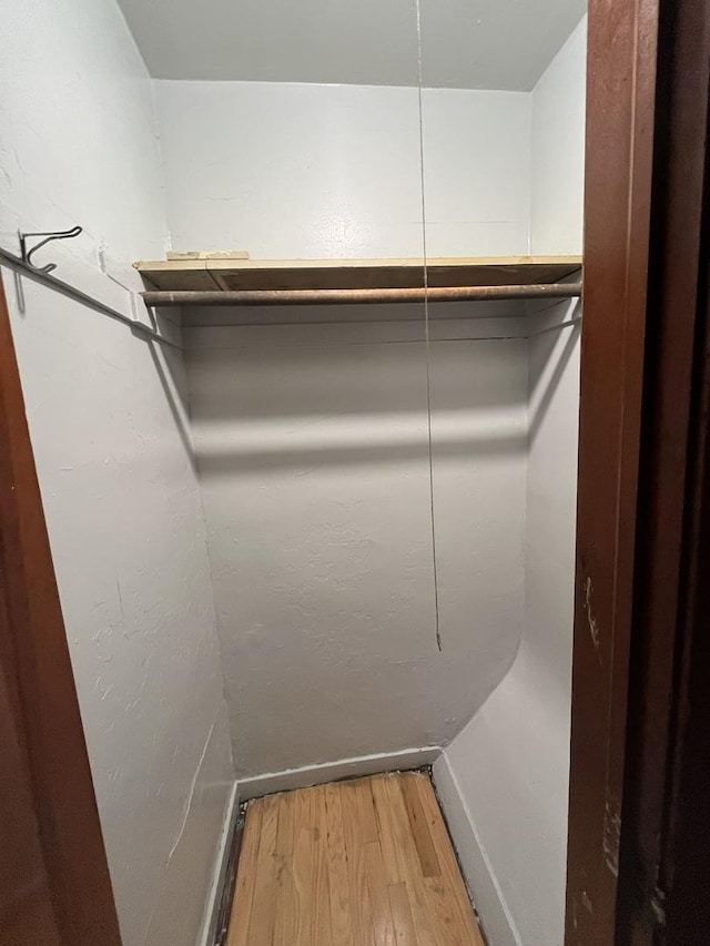 spacious closet featuring light wood-style floors