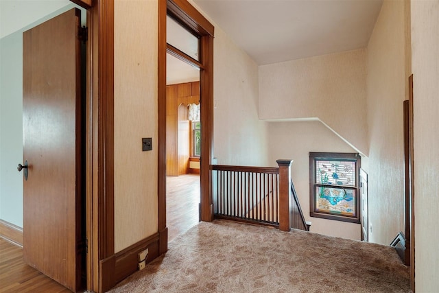 hall with an upstairs landing