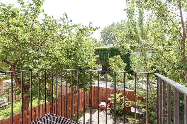 view of balcony
