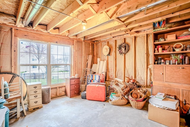 view of basement