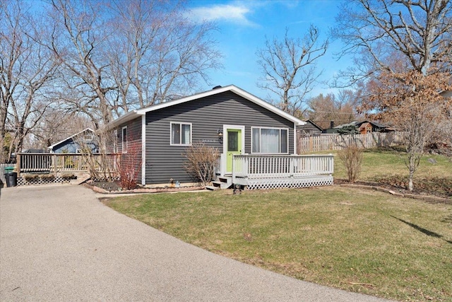 24860 W Forest Dr, Lake Villa, IL 60046 - view of front of home with a deck