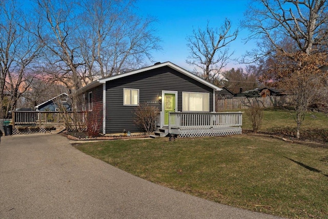 24860 W Forest Dr, Lake Villa, IL 60046 - view of front of house featuring a wooden deck