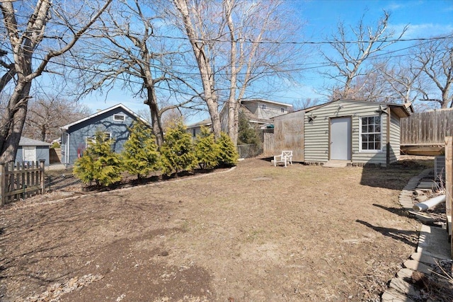 24860 W Forest Dr, Lake Villa, IL 60046 - fenced backyard with an outdoor structure