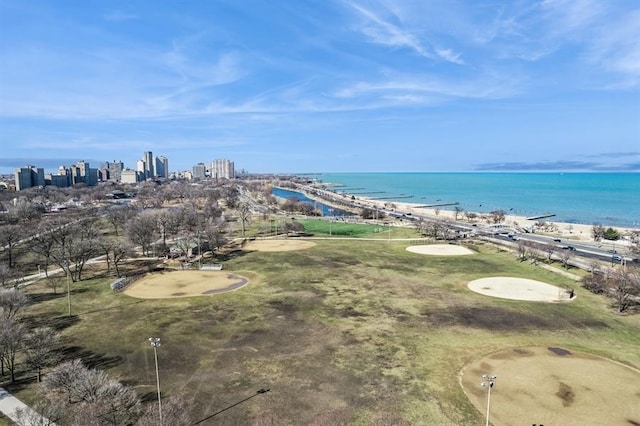 1555 N Dearborn Pkwy Unit 25Ab, Chicago, IL 60610 - birds eye view of property featuring a city view and a water view