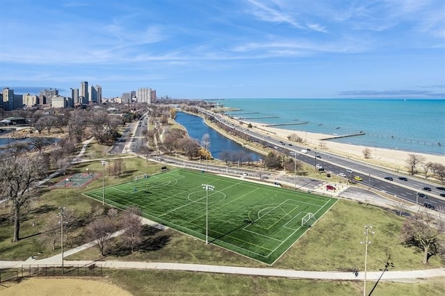 1555 N Dearborn Pkwy Unit 25Ab, Chicago, IL 60610 - bird's eye view with a water view and a city view