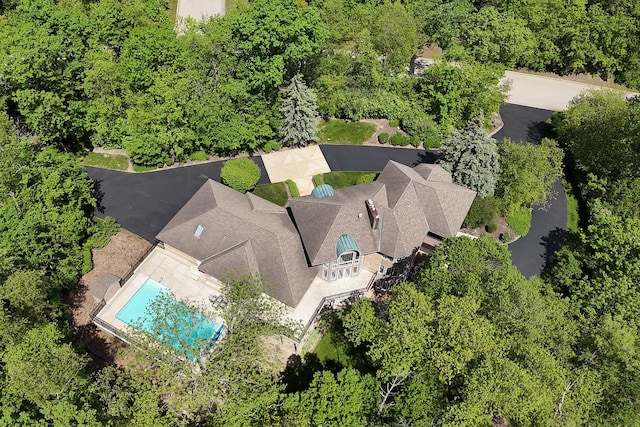 621 Chatfield Rd, New Lenox, IL 60451 - drone / aerial view of a pool area