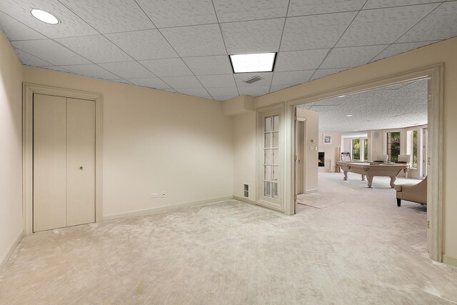 621 Chatfield Rd, New Lenox, IL 60451 - basement with carpet flooring, billiards, and baseboards