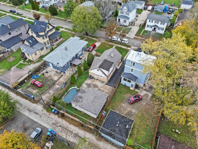 birds eye view of property featuring a residential view