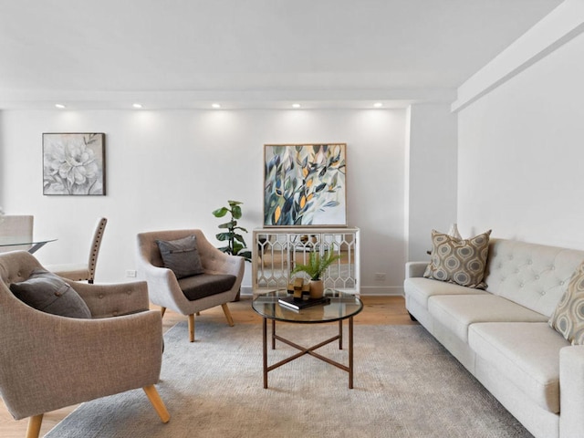 1355 N Sandburg Ter Unit 906D, Chicago, IL 60610 - living area with recessed lighting and light wood-type flooring