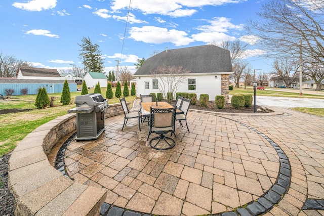 2513 Woods St, West Brooklyn, IL 61378 - view of patio with a grill and outdoor dining space