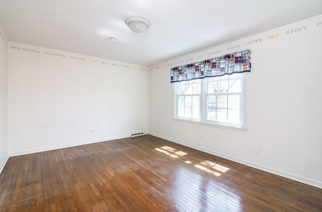 416 E Bauer Rd, Naperville, IL 60563 - unfurnished room with visible vents, hardwood / wood-style flooring, and baseboards