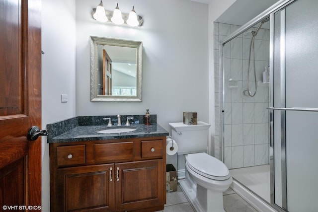 1485 Lexington Rd, Green Oaks, IL 60048 - bathroom featuring a stall shower, toilet, and vanity