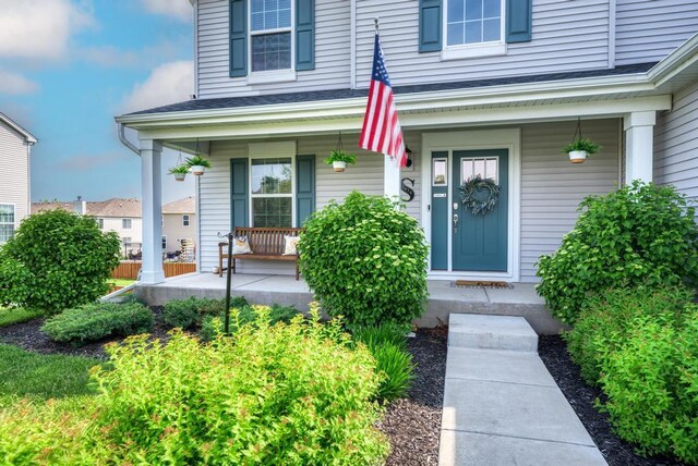 2034 Ingemunson Ln, Yorkville, IL 60560 - property entrance with a porch