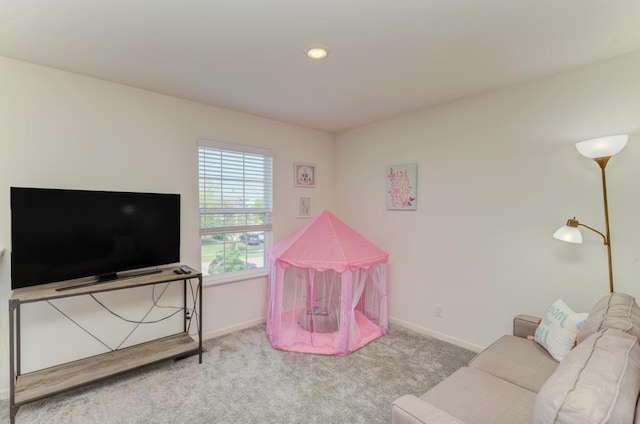 2034 Ingemunson Ln, Yorkville, IL 60560 - recreation room with carpet, baseboards, and recessed lighting