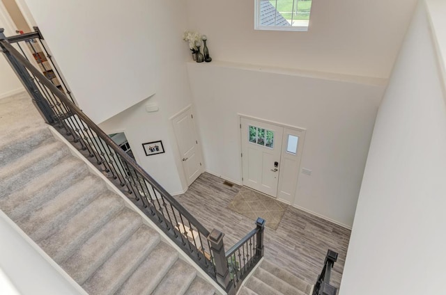 2034 Ingemunson Ln, Yorkville, IL 60560 - foyer featuring a high ceiling and stairway