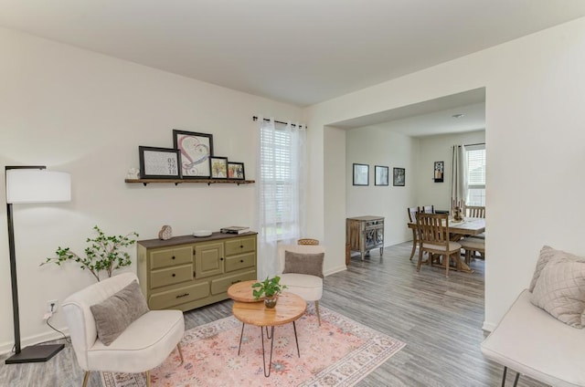 2034 Ingemunson Ln, Yorkville, IL 60560 - sitting room featuring light wood-style floors and baseboards