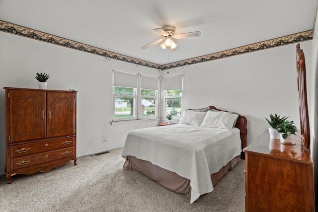 6449 W 84th St, Burbank, IL 60459 - bedroom with light carpet and a ceiling fan