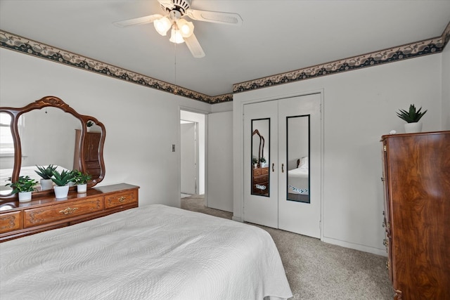 6449 W 84th St, Burbank, IL 60459 - carpeted bedroom with a closet and ceiling fan