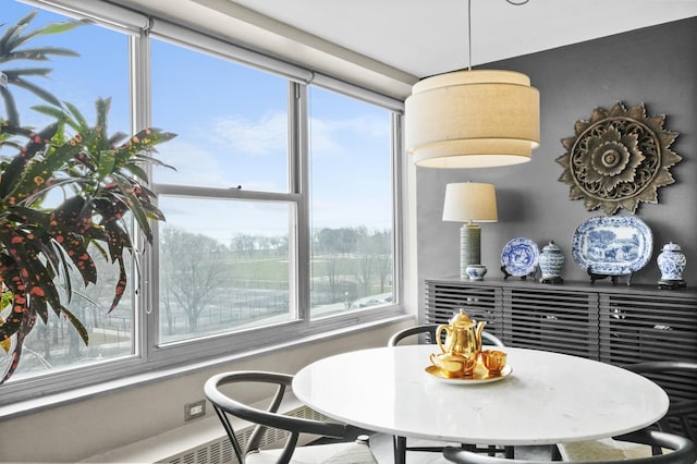 view of dining area
