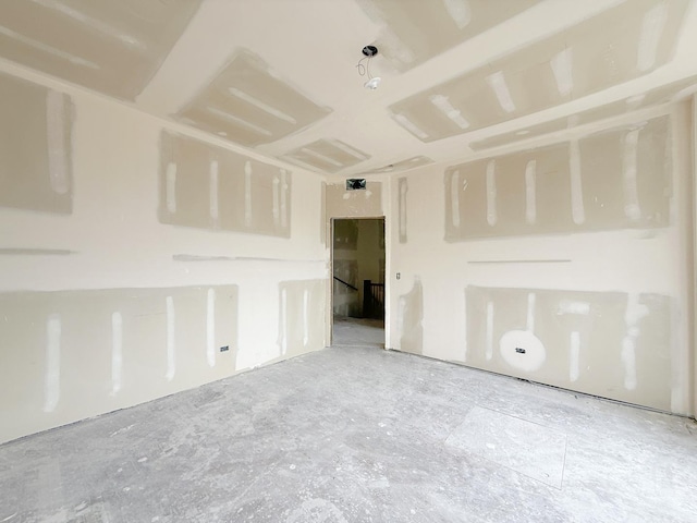 view of spare room